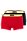 BOSS 博斯金属质感裤腰纯棉短裤两条装,  640_Open Red
