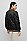 BOSS 博斯字母组合图案和罗纹饰边大款夹棉夹克外套,  001_Black