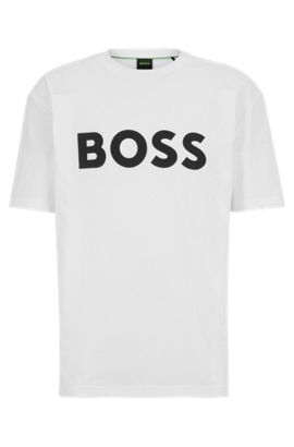 Homme T-shirts T-shirts BOSS by HUGO BOSS T-shirt en jersey de coton teint en pièce avec poche poitrine à logo Coton BOSS by HUGO BOSS pour homme en coloris Bleu 