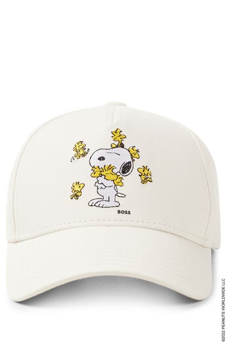Cappellino in twill di cotone con grafica con logo HUGO BOSS Uomo Accessori Cappelli e copricapo Fascia 
