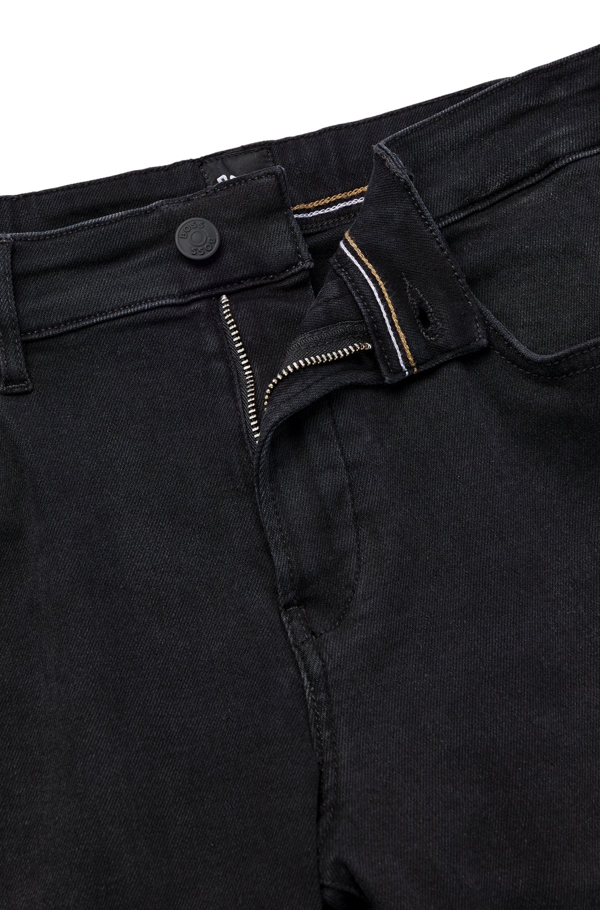 BOSS - Slim-fit jeans in black-black supreme-movement denim