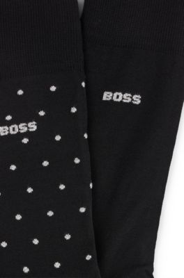 BOSS Twopack of socks in a mercerisedcotton blend gift set