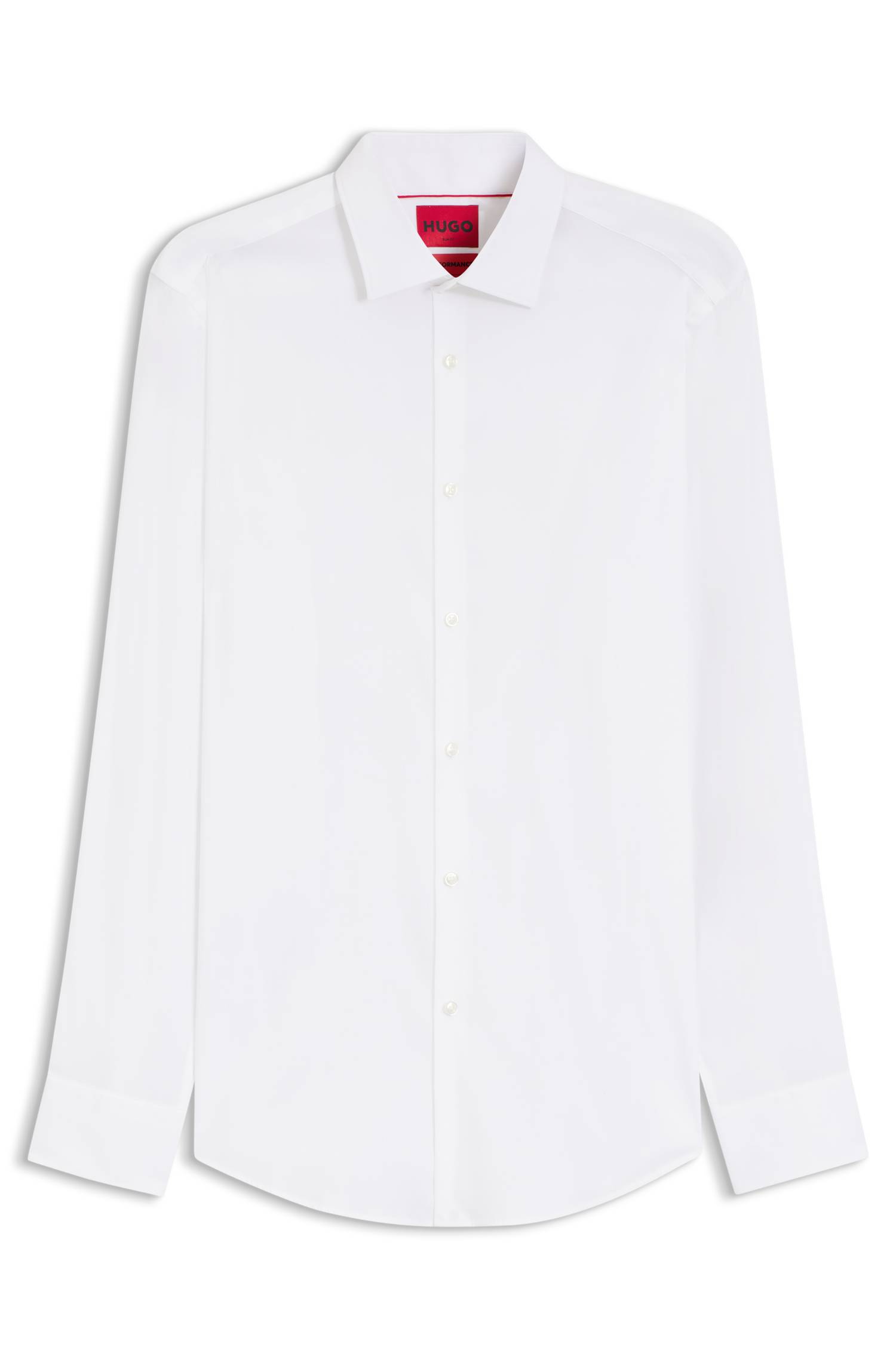 Hugo Slim-fit shirt in a stretch-cotton blend skjortor & blusar herr – bild 4