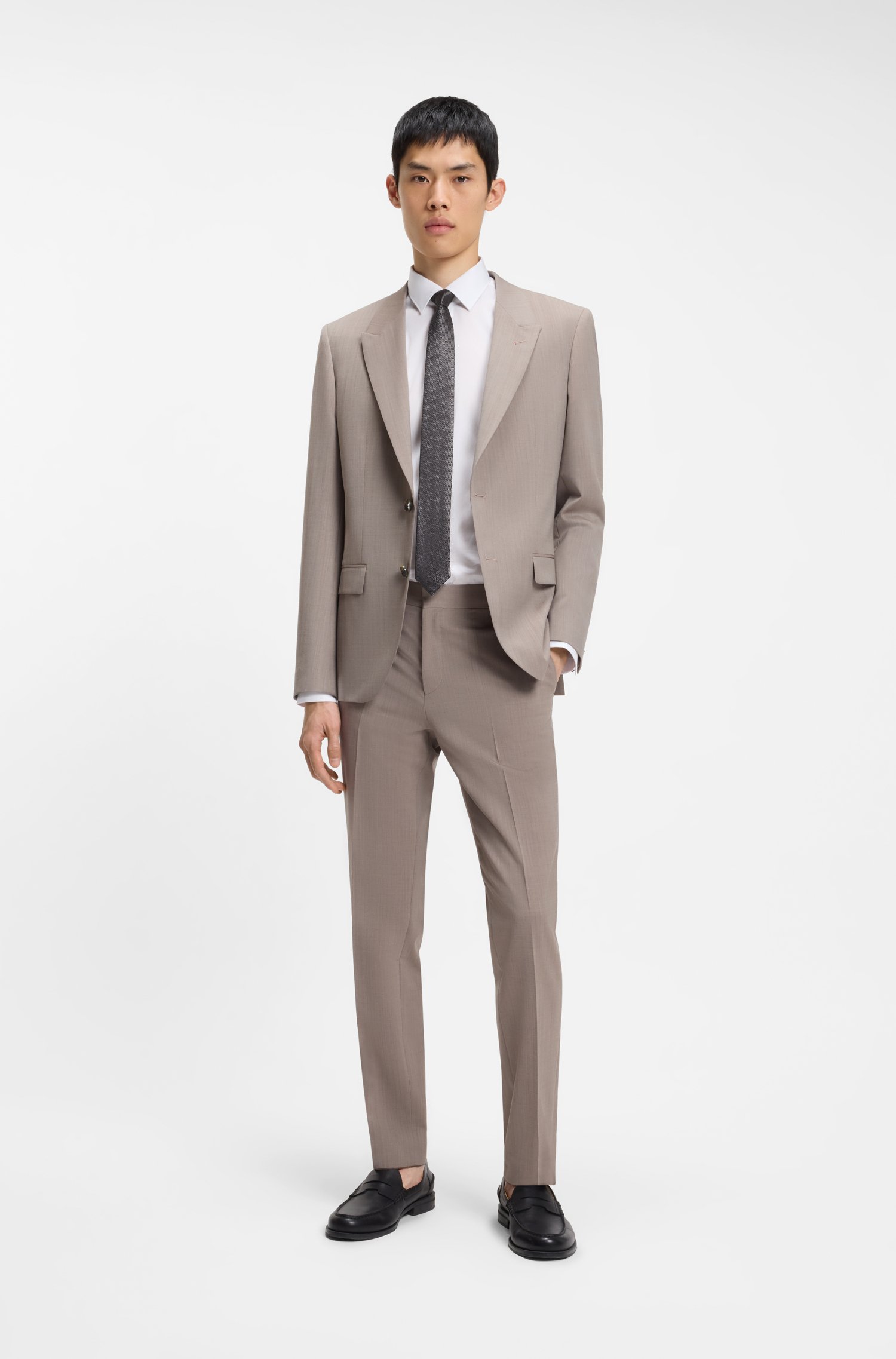 Hugo Slim-fit shirt in a stretch-cotton blend skjortor & blusar herr – bild 2