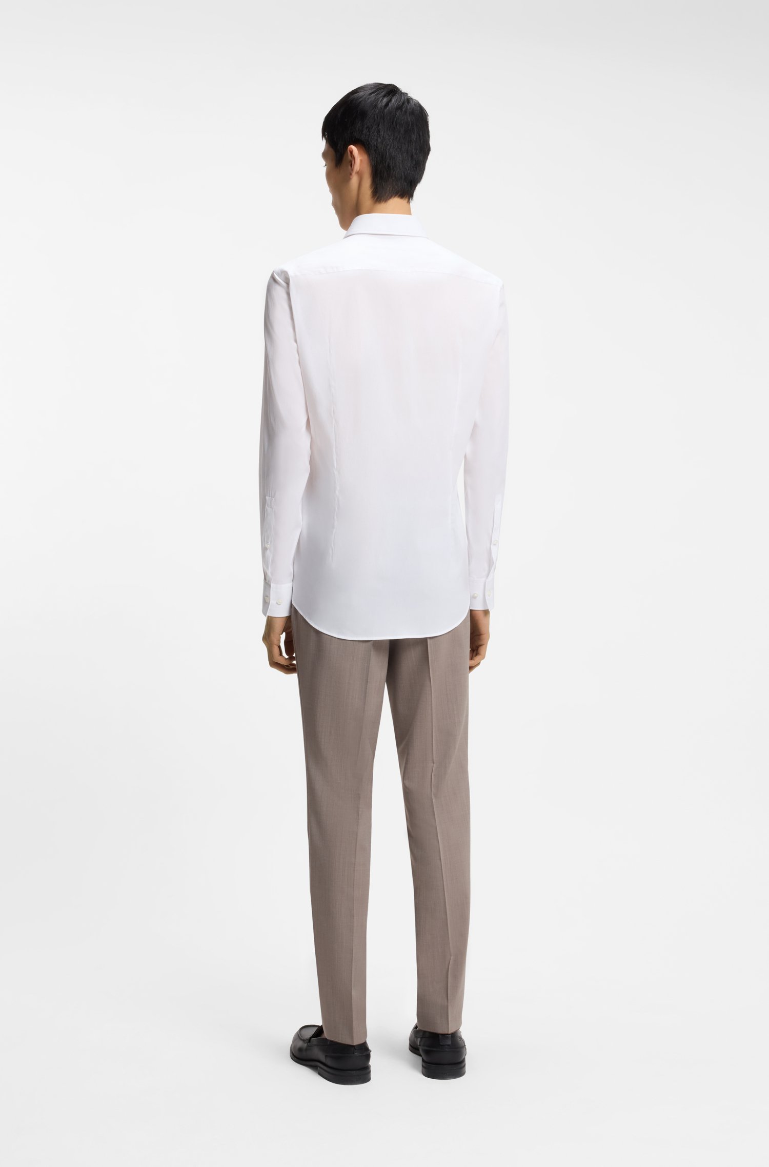 Hugo Slim-fit shirt in a stretch-cotton blend skjortor & blusar herr – bild 3