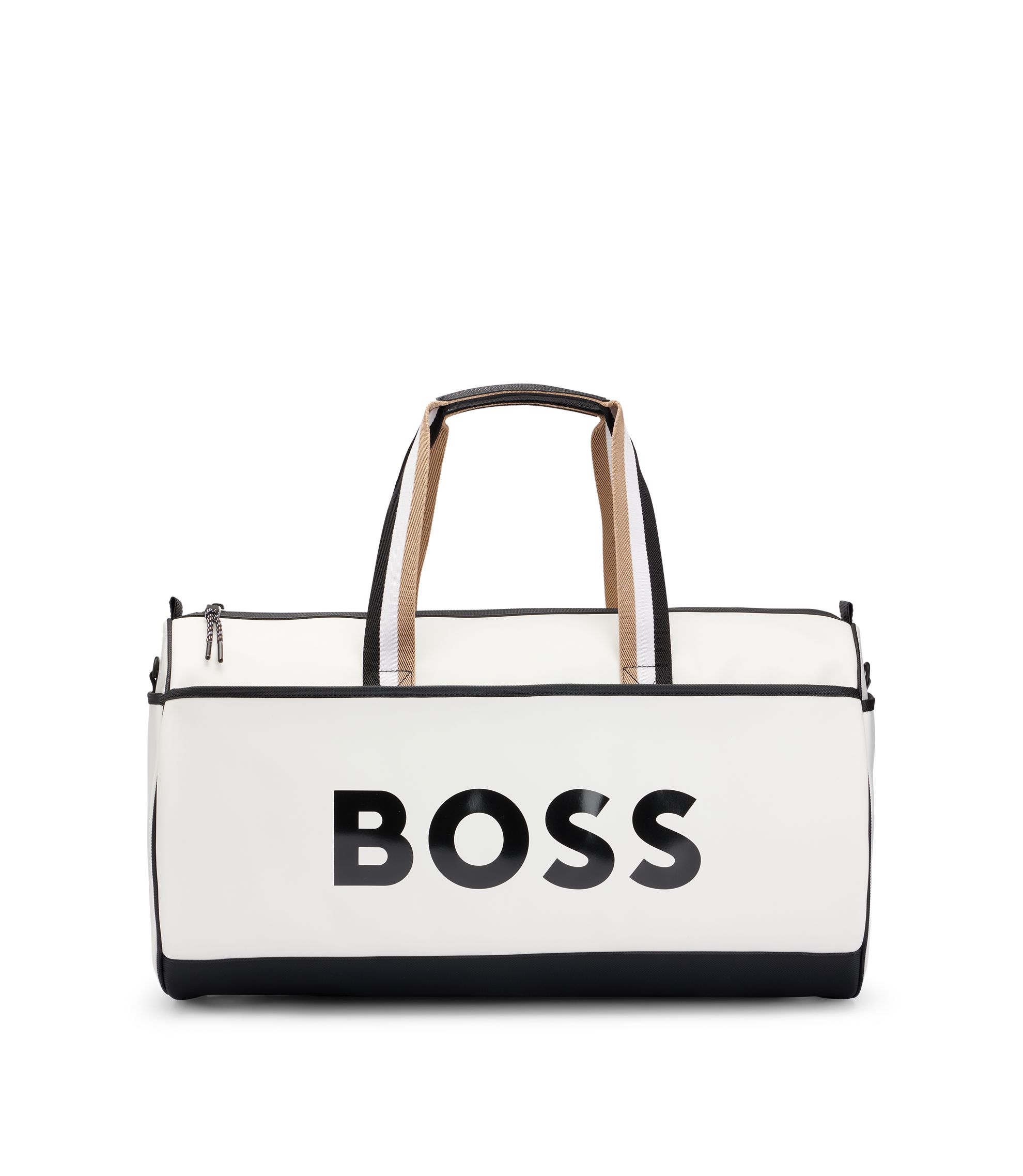 BOSS BOSS x Matteo Berrettini Faux-leather holdall with contrast