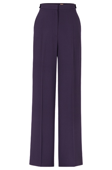 BOSS 博斯常规版型喇叭裤腿长裤,  506_Dark Purple