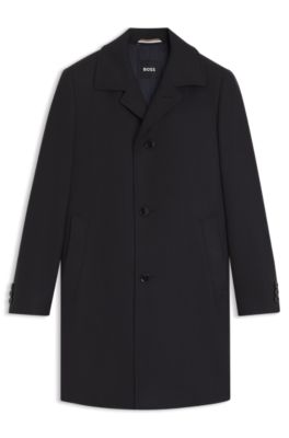 Formal coat in a virgin-wool blend, Dark Blue