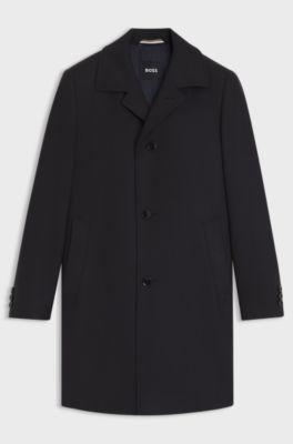 Formal coat in a virgin-wool blend, Dark Blue