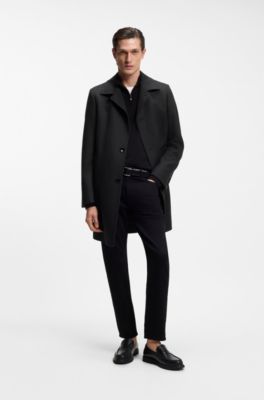 Formal coat in a virgin-wool blend, Dark Blue