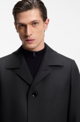 Formal coat in a virgin-wool blend, Dark Blue