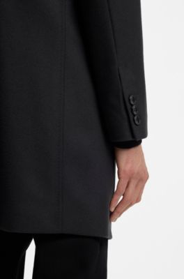 Formal coat in a virgin-wool blend, Dark Blue