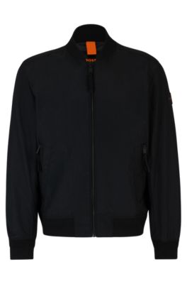 BOSS Waterrepellent jacket in papertouch canvas