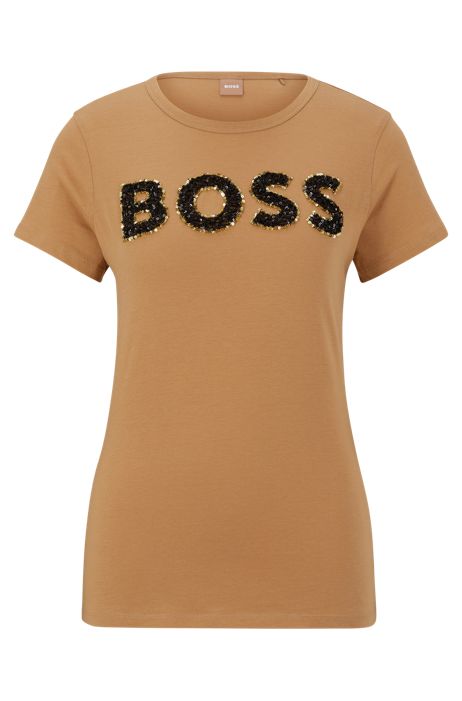 sconto 95% Bershka T-shirt MODA DONNA Camicie & T-shirt T-shirt Stampato Arancione XS 