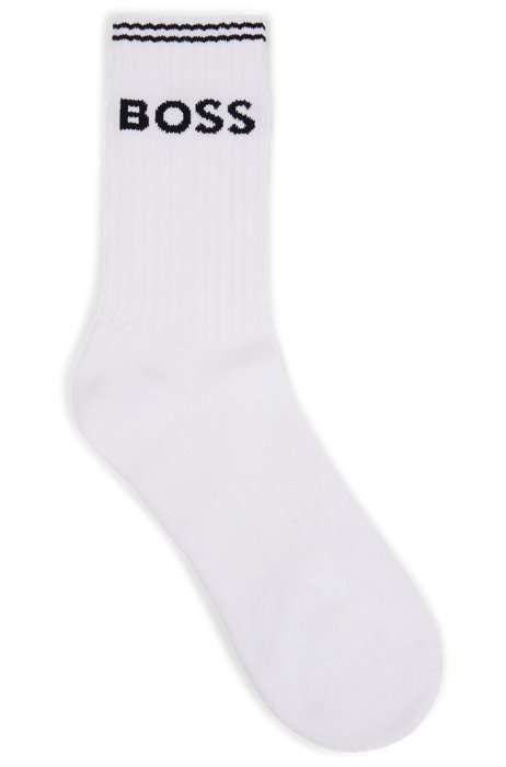 Two-pack of quarter-length BOSS x PHIPPS socks, White
