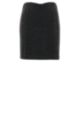 Slim-fit mini skirt in sparkling jersey, Black