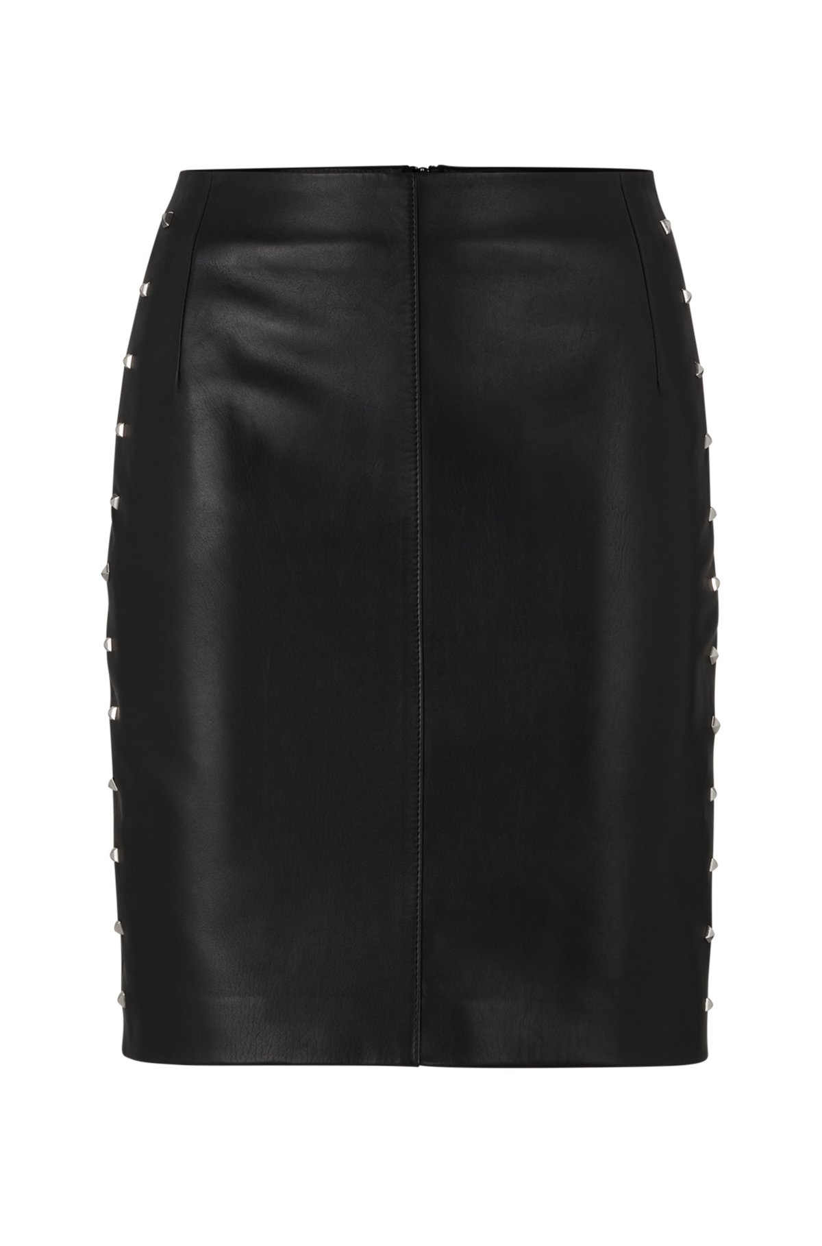 BOSS - Leather mini skirt with stud trims