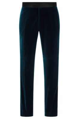 velvet tuxedo pants