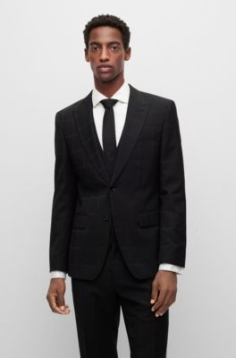 mens hugo boss black suit