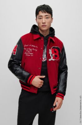 BOSS Looney Tunes X BOSS Relaxedfit Varsity Jacket atelieryuwa.ciao.jp