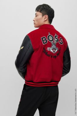 BOSS - Looney Tunes x BOSS Relaxed-fit varsity jacket