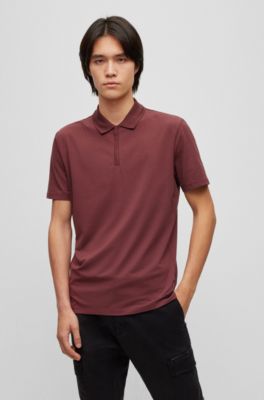 dark brown polo t shirt