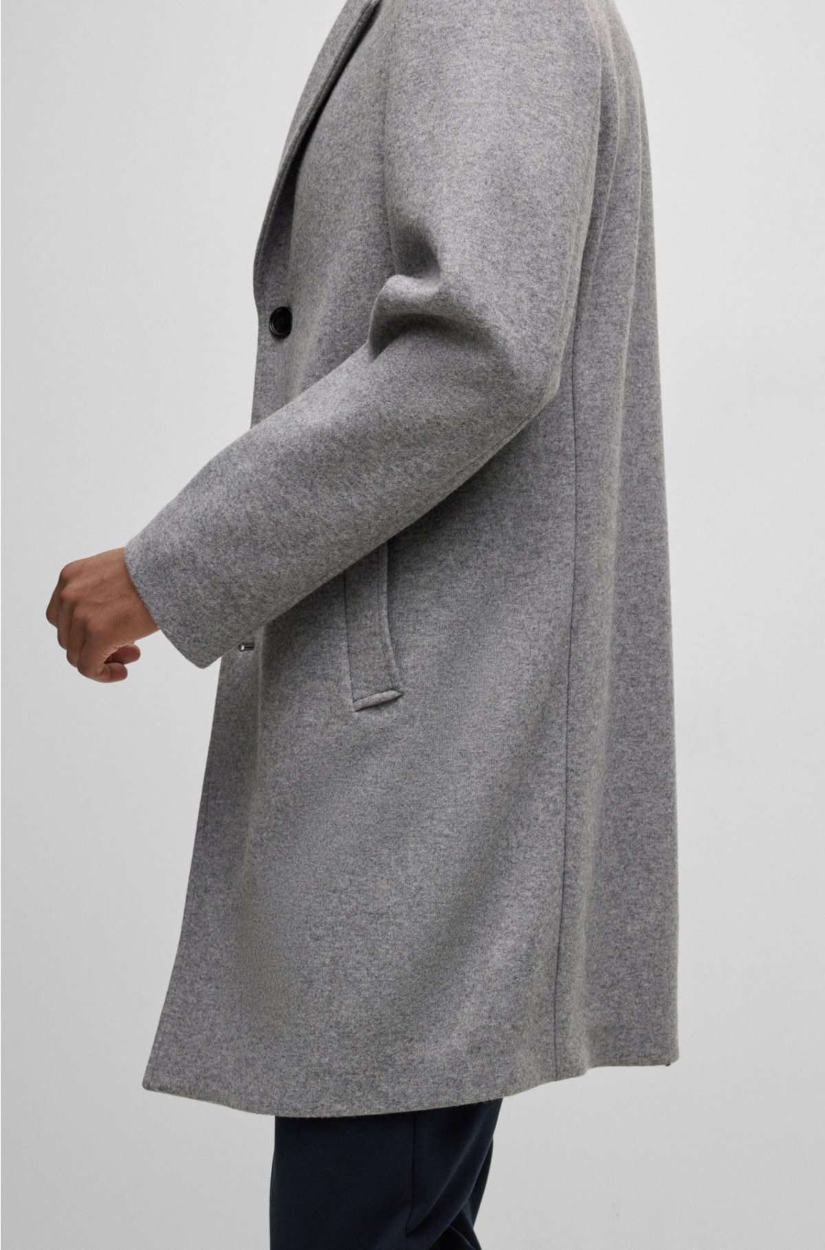 manteau laine ajusté