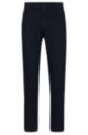 Tapered-fit regular-rise jeans in stretch canvas, Dark Blue