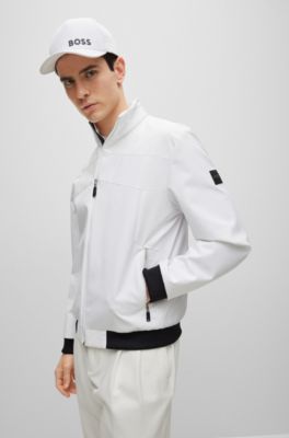BOSS - ジップアップジャケット はっ水 ファブリック