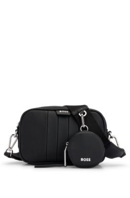 BOSS - Cross-body with signature stripe detachable