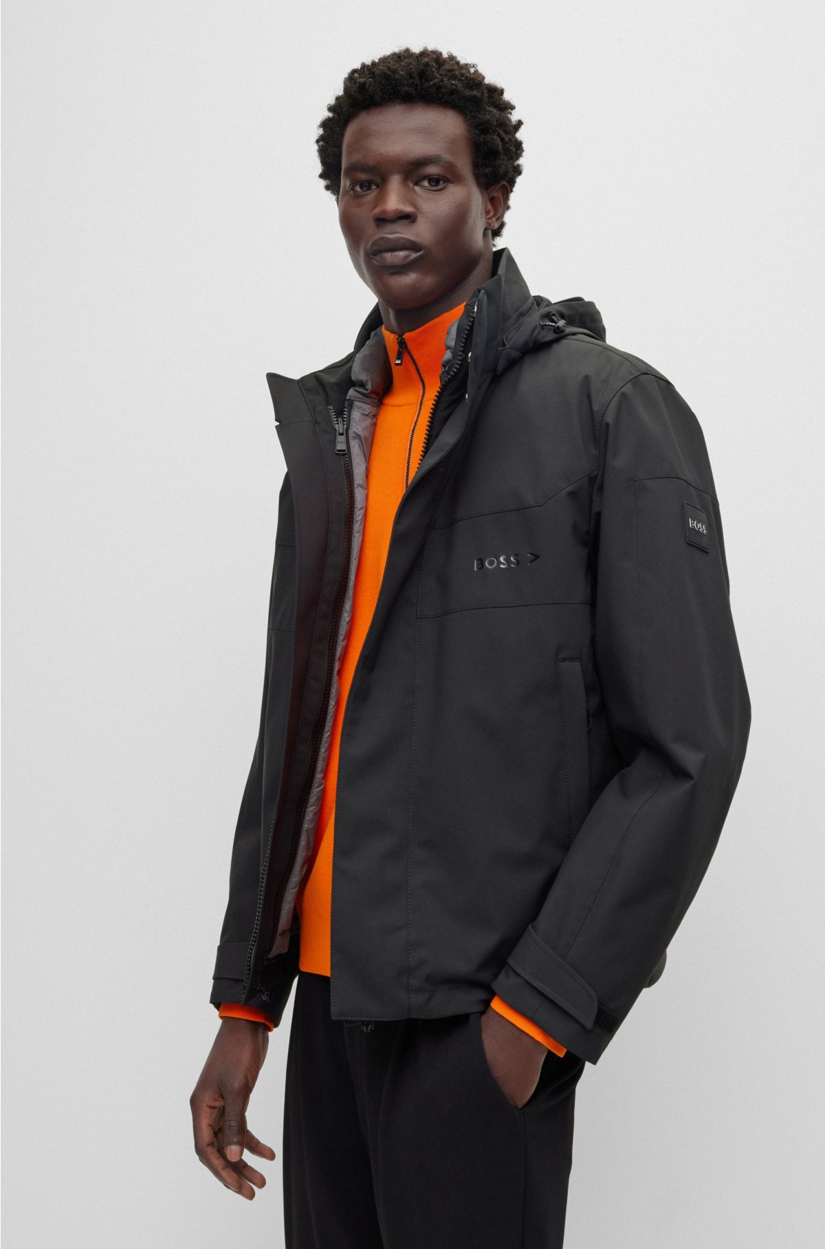 BOSS - jacket with water-repellent finish