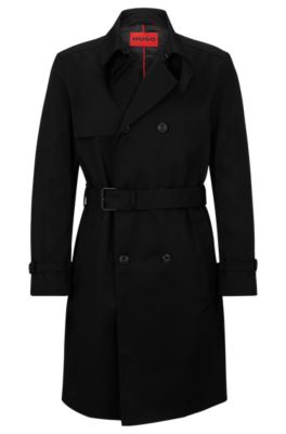 HUGO Waterrepellent trench coat with doublebreasted front