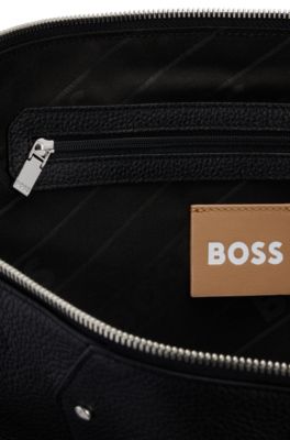 BOSS - グレインレザー トートバッグ ロゴディテール