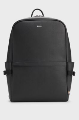 Sac &agrave; dos avec logo imprim&eacute; en transfert, Noir