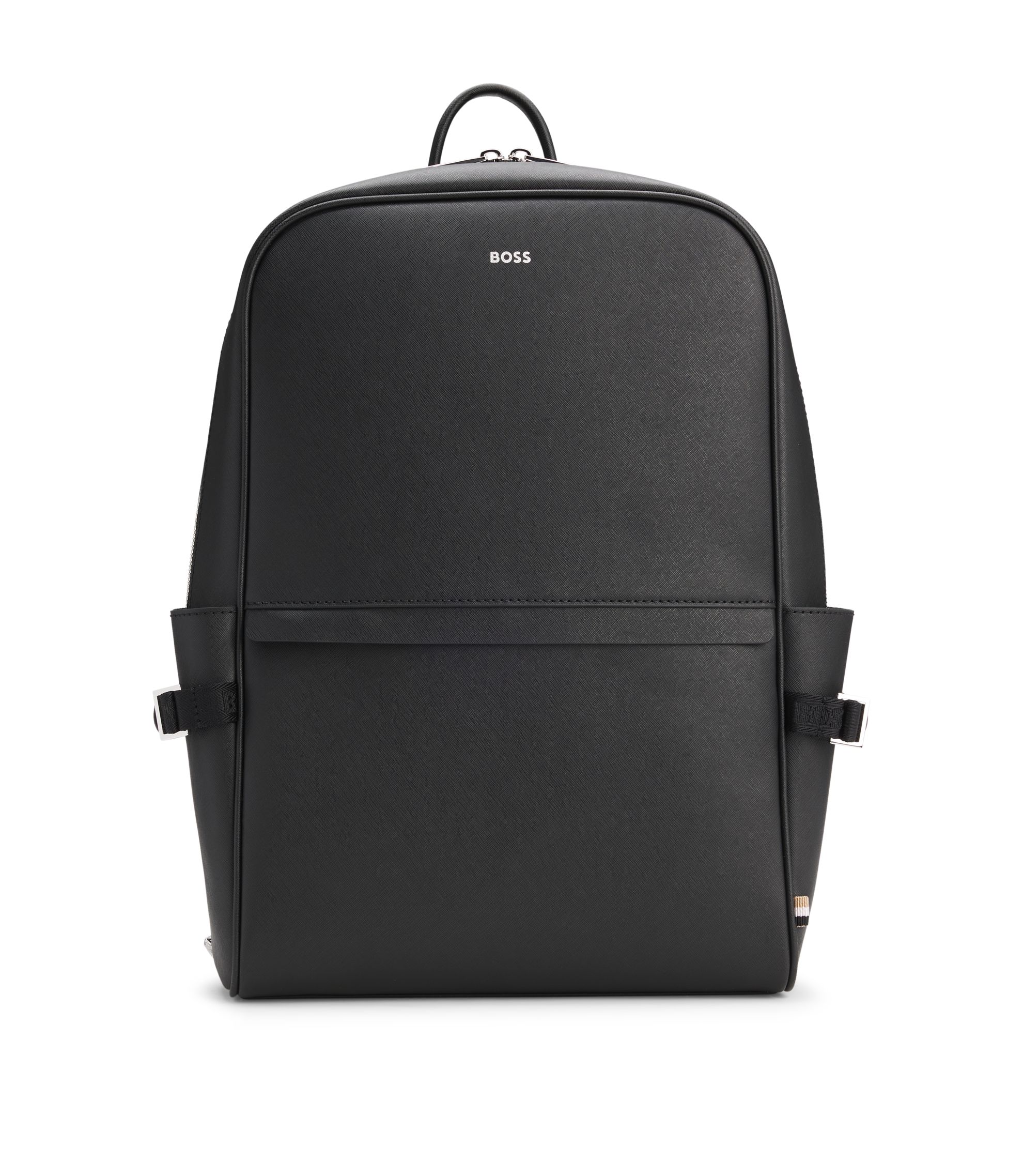 H*l様 美品✨BOSS バックパック フォイルプリント ロゴ ブラック hbeu50485589_001_200?wid=1980&