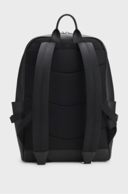 Rucksack mit Folien-Logo, Schwarz