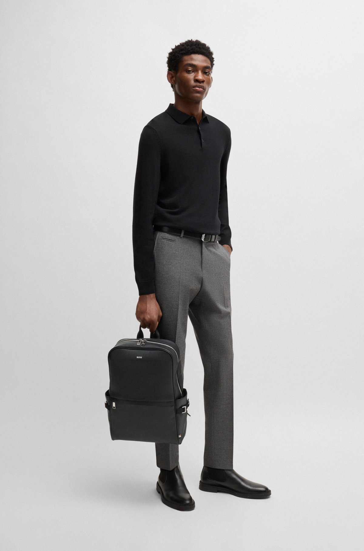 BOSS - バックパック シグネチャーストライプ&ロゴディテール BOSS - バックパック シグネチャーストライプ&ロゴディテール