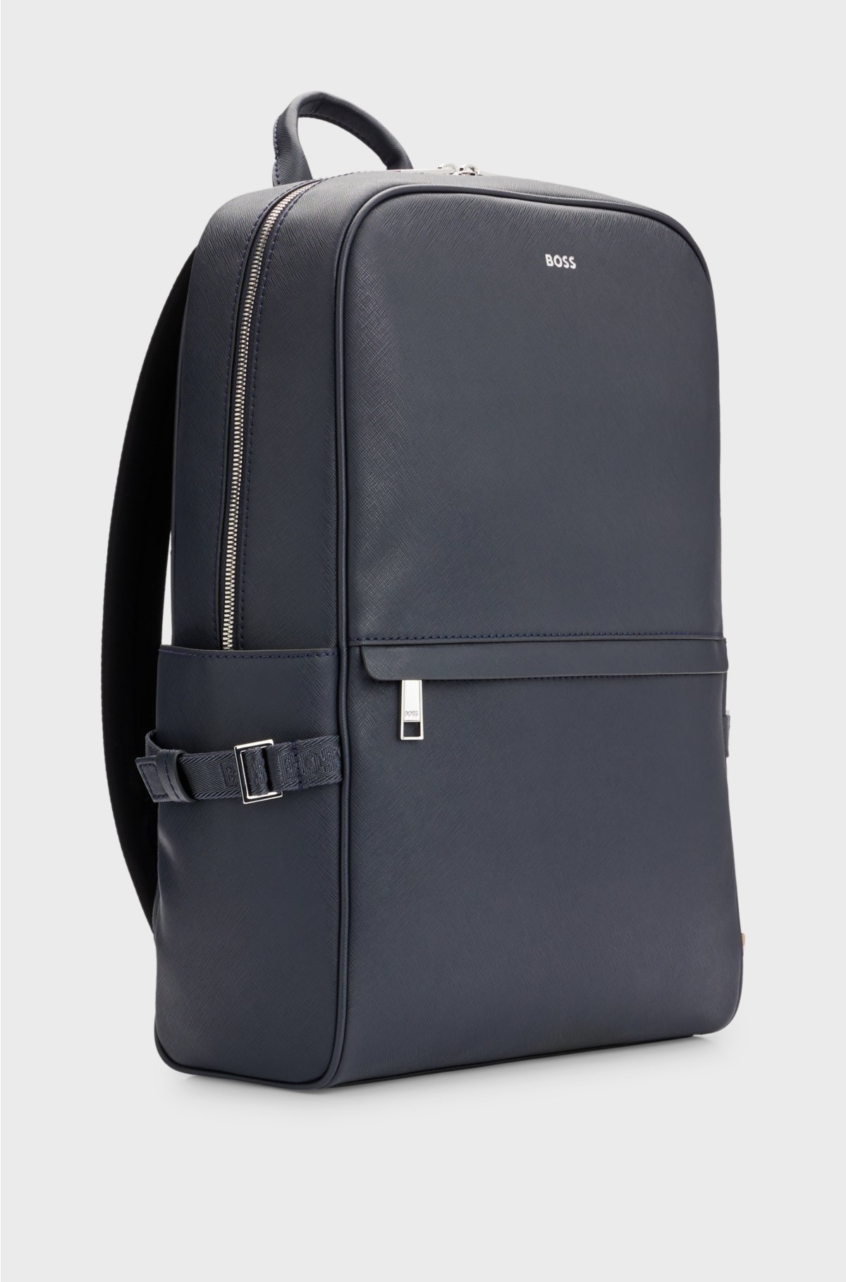 Backpack with signature stripe and logo detail, Dark Blue