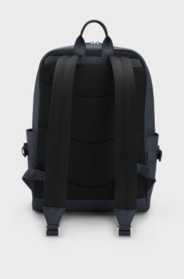 Backpack with foil-print logo, Blue