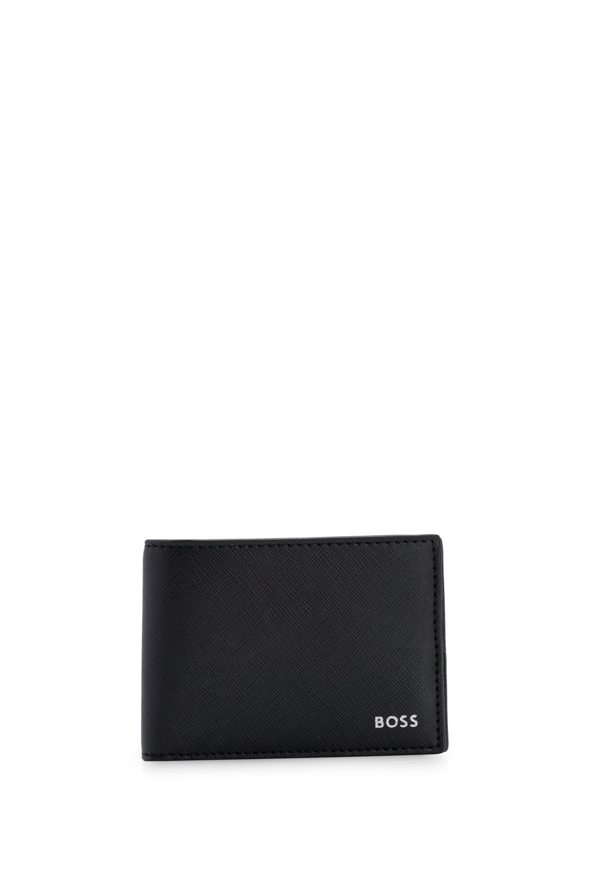 Oproepen Inactief Inhalen BOSS - Bonded-leather wallet with logo lettering