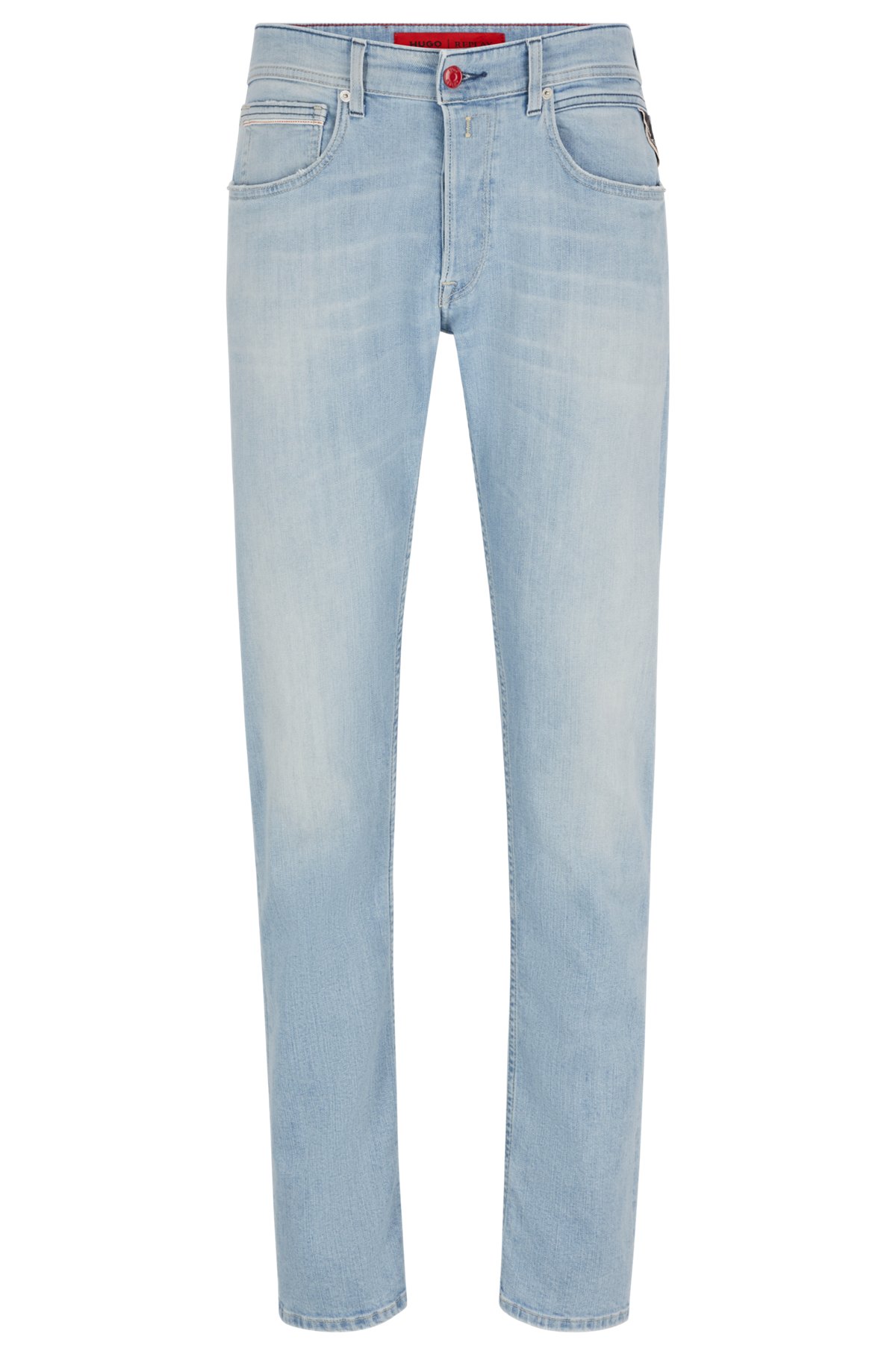 HUGO HUGO | REPLAY straight-fit jeans in light-blue stretch denim