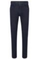 Indigoblaue Tapered-Fit Jeans aus besonders elastischem Denim, Dunkelblau