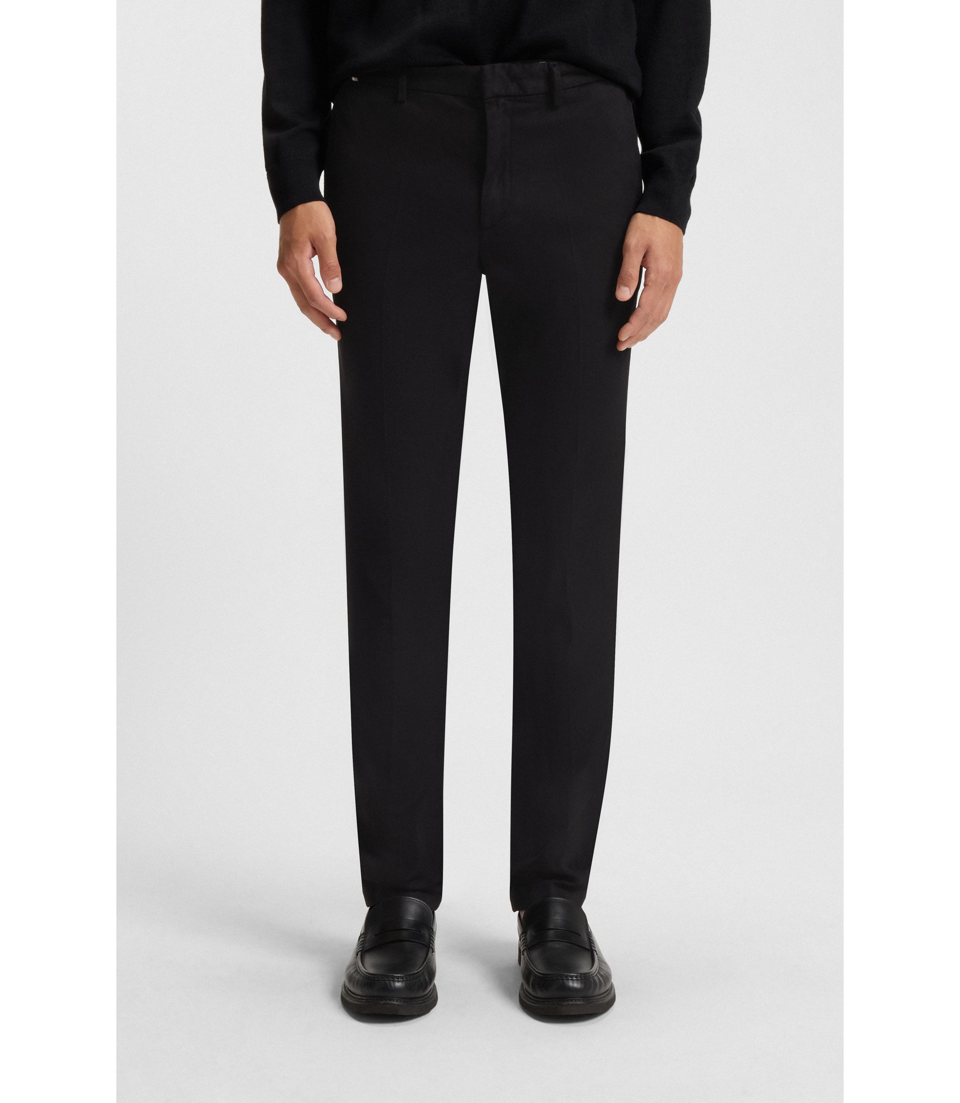 BOSS - スリムフィットチノ ストレッチコットンブレンド - ブラック