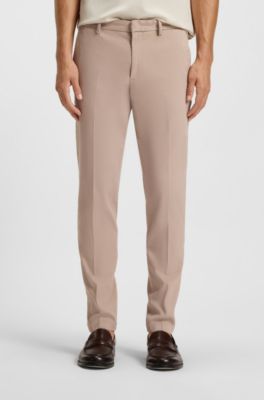 Slim-fit chinos in a stretch-cotton blend, Light Beige