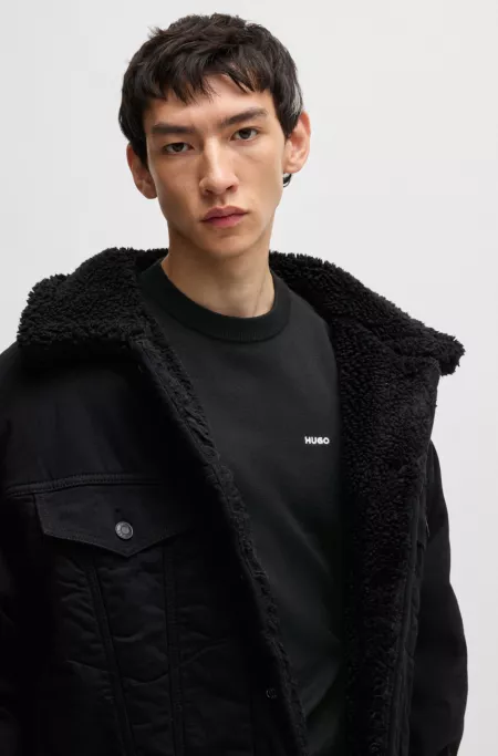 Regular-fit sweater in a cotton blend