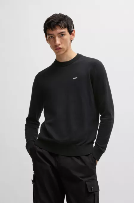 Regular-fit sweater in a cotton blend