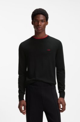 Regular-fit sweater in a cotton blend