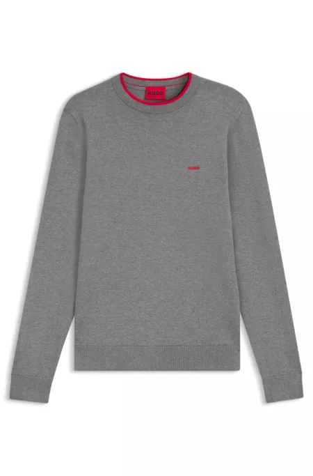 Regular-fit sweater in a cotton blend