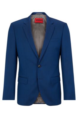 HUGO Slimfit suit in mohairlook virgin wool