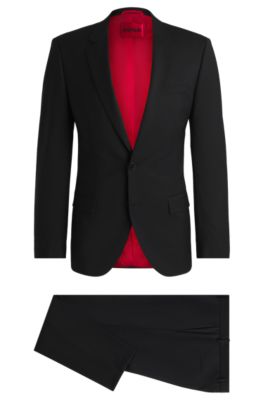 HUGO - Slim-fit suit in a performance-stretch wool blend